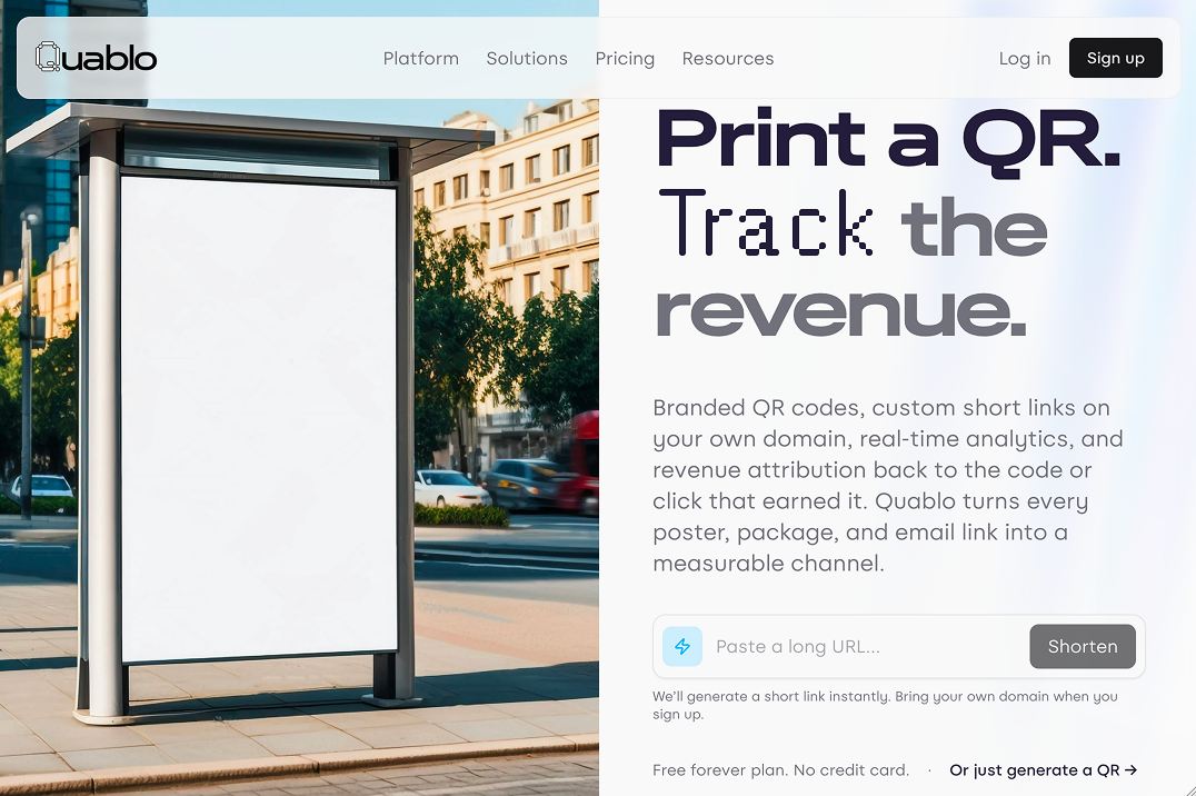 QR code on product packaging